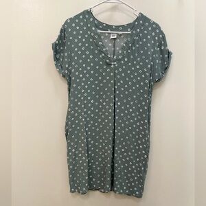 Gap Dress Green Print